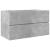 Set mobilier de baie, 3 piese, gri beton, lemn compozit GartenMobel Dekor