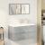 Set mobilier de baie, 3 piese, gri beton, lemn compozit GartenMobel Dekor