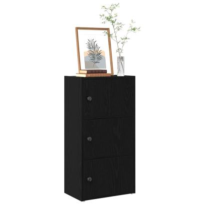 Bibliotecă Stejar negru 40x24x77 cm Lemn prelucrat GartenMobel Dekor