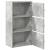 Bibliotecă, gri beton, 40x24x77 cm, lemn prelucrat GartenMobel Dekor