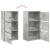 Bibliotecă, gri beton, 40x24x77 cm, lemn prelucrat GartenMobel Dekor