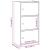 Bibliotecă, gri beton, 40x24x77 cm, lemn prelucrat GartenMobel Dekor