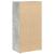 Bibliotecă, gri beton, 40x24x77 cm, lemn prelucrat GartenMobel Dekor