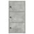 Bibliotecă, gri beton, 40x24x77 cm, lemn prelucrat GartenMobel Dekor