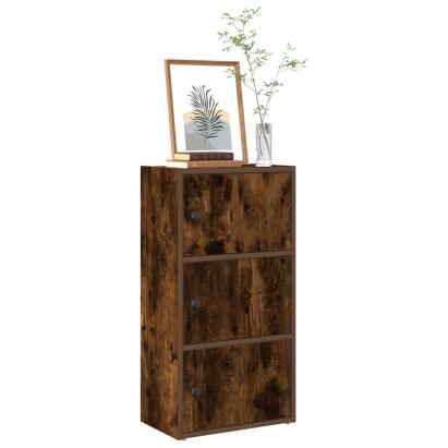 Bibliotecă, stejar fumuriu, 40x24x77 cm, lemn prelucrat GartenMobel Dekor