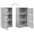 Bibliotecă, gri sonoma, 40x24x77 cm, lemn prelucrat GartenMobel Dekor