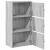 Bibliotecă, gri sonoma, 40x24x77 cm, lemn prelucrat GartenMobel Dekor
