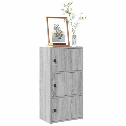 Bibliotecă, gri sonoma, 40x24x77 cm, lemn prelucrat GartenMobel Dekor