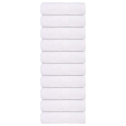 lavețe 10 buc alb 15x21 cm 360 g/m² 100% bumbac GartenMobel Dekor