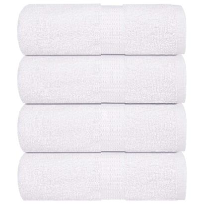 Prosoape pentru oaspeți 4 buc Alb 30x50 cm 360 g/m² 100% bumbac GartenMobel Dekor