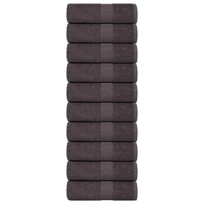 Provee de spălat 10 buc Antracit 15x21 cm 360 g/m² 100% bumbac GartenMobel Dekor
