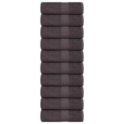 Prosoape de săpun 10 buc Antracit 30x30 cm 360 g/m² 100% bumbac GartenMobel Dekor