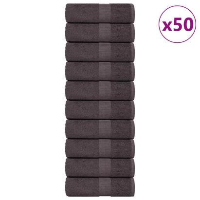 Prosoape pentru oaspeți 50 buc Antracit 360 g/m² 100% bumbac GartenMobel Dekor