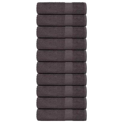 Prosoape de duș 10 buc Antracit 70x140 cm 360 g/m² 100% bumbac GartenMobel Dekor