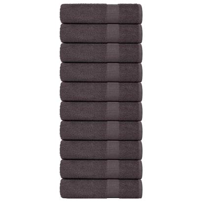 Prosoape de baie 10 buc Antracit 100x150cm 360 g/m² 100% bumbac GartenMobel Dekor