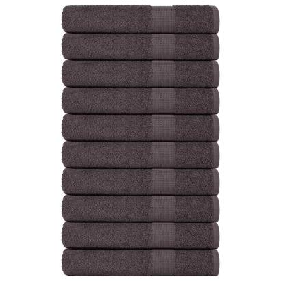 Prosoape pentru saună 10 buc Antracit 360 g/m² 100% bumbac GartenMobel Dekor