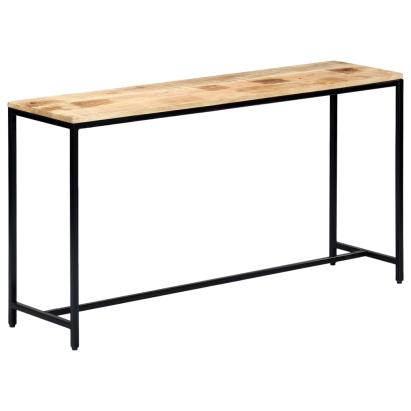 Masă consolă, 140 x 35 x 76 cm, lemn masiv de mango nefinisat GartenMobel Dekor