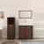 Set mobilier de baie, 3 piese, stejar maro, lemn prelucrat GartenMobel Dekor