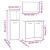 Set mobilier de baie, 3 piese, stejar maro, lemn prelucrat GartenMobel Dekor
