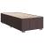 Pat box spring cu saltea, maro închis, 90x200 cm, textil GartenMobel Dekor