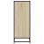 Pantofar, stejar sonoma, 75x38x97,5 cm, lemn prelucrat/metal GartenMobel Dekor