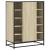 Pantofar, stejar sonoma, 75x38x97,5 cm, lemn prelucrat/metal GartenMobel Dekor