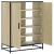Pantofar, stejar sonoma, 75x38x97,5 cm, lemn prelucrat/metal GartenMobel Dekor