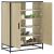 Pantofar, stejar sonoma, 75x38x97,5 cm, lemn prelucrat/metal GartenMobel Dekor