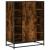 Pantofar, stejar fumuriu, 75x38x97,5 cm, lemn prelucrat/metal GartenMobel Dekor