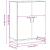 Pantofar, stejar fumuriu, 75x38x97,5 cm, lemn prelucrat/metal GartenMobel Dekor