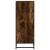 Pantofar, stejar fumuriu, 75x38x97,5 cm, lemn prelucrat/metal GartenMobel Dekor