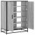 Pantofar, sonoma gri, 75x38x97,5 cm, lemn prelucrat/metal GartenMobel Dekor