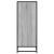 Pantofar, sonoma gri, 75x38x97,5 cm, lemn prelucrat/metal GartenMobel Dekor
