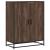 Pantofar, stejar maro, 75x38x97,5 cm, lemn prelucrat/metal GartenMobel Dekor