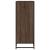 Pantofar, stejar maro, 75x38x97,5 cm, lemn prelucrat/metal GartenMobel Dekor