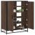 Pantofar, stejar maro, 75x38x97,5 cm, lemn prelucrat/metal GartenMobel Dekor