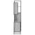 Set mobilier de baie, 3 piese, gri sonoma, lemn prelucrat GartenMobel Dekor