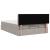 Cadru de pat otoman cu saltea Taupe 140x200cm Material GartenMobel Dekor