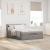 Cadru de pat otoman cu saltea Taupe 140x200cm Material GartenMobel Dekor