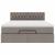 Cadru de pat otoman cu saltea Taupe 140x200cm Material GartenMobel Dekor