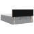 Cadru pat otoman cu saltea țesătură gri deschis 140x200cm GartenMobel Dekor