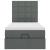 Cadru pat otoman cu saltea țesătură gri închis 100x200 cm GartenMobel Dekor
