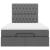 Cadru pat otoman cu saltea țesătură gri închis 120x200 cm GartenMobel Dekor