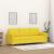 Canapea cu 3 locuri, galben deschis, 180 cm, material textil GartenMobel Dekor