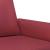 Canapea cu 2 locuri, roșu vin, 120 cm, material textil GartenMobel Dekor