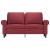Canapea cu 2 locuri, roșu vin, 120 cm, material textil GartenMobel Dekor