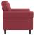Canapea cu 2 locuri, roșu vin, 120 cm, material textil GartenMobel Dekor