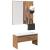 Set de mobilier pentru hol din lemn de stejar artizanal GartenMobel Dekor