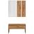 Set de mobilier pentru hol din lemn de stejar artizanal GartenMobel Dekor