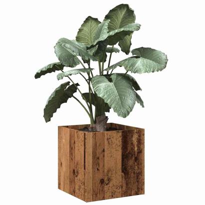 Cutie de jardiniera din lemn vechi 40x40x40 cm lemn prelucrat GartenMobel Dekor